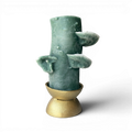 Brass-Plated Bowl Taper/Pillar Holder