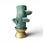 Brass-Plated Bowl Taper/Pillar Holder