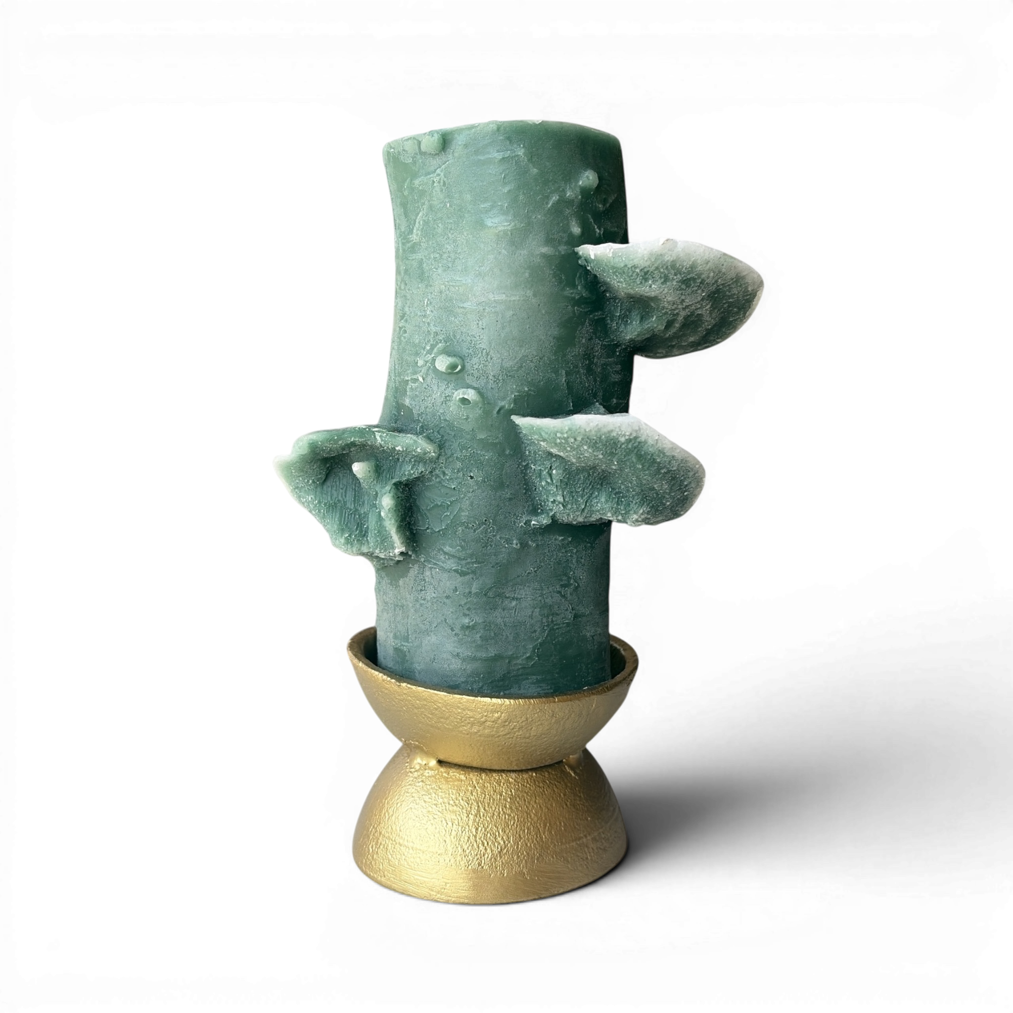 Brass-Plated Bowl Taper/Pillar Holder