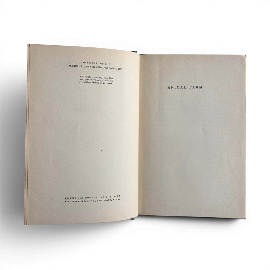 Animal Farm | George Orwell | First American Edition 1946 | Harcourt Brace