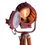 Mole-Richardson Baby Solarspot Vintage Film Lamp | Surveyor Tripod Floor Lamp