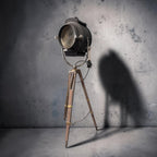 The ABC Lamp — Bardwell & McAlister Stage Light on Bausch & Lomb Telescope Tripod