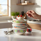 Porcelain Snack Bowl | Hand-Painted Ceramic | Choice of Color | 4.5" Dia