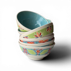 Porcelain Snack Bowl | Hand-Painted Ceramic | Choice of Color | 4.5" Dia