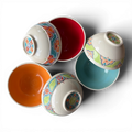 Porcelain Snack Bowl | Hand-Painted Ceramic | Choice of Color | 4.5" Dia