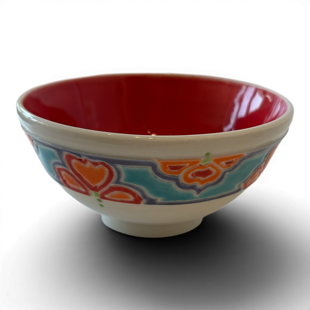 Porcelain Snack Bowl | Hand-Painted Ceramic | Choice of Color | 4.5" Dia