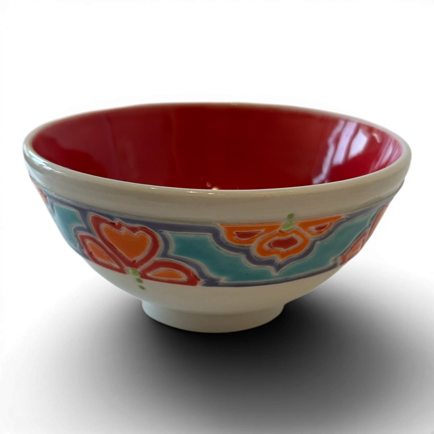 Porcelain Snack Bowl | Hand-Painted Ceramic | Choice of Color | 4.5" Dia