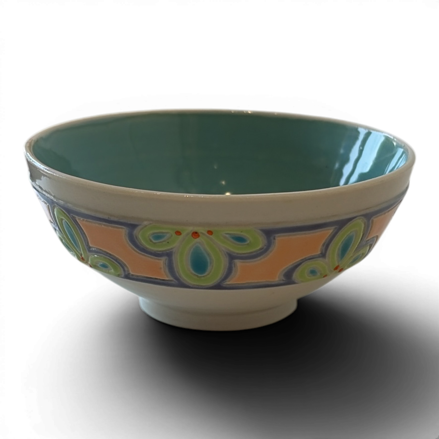 Porcelain Snack Bowl | Hand-Painted Ceramic | Choice of Color | 4.5" Dia