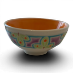 Porcelain Snack Bowl | Hand-Painted Ceramic | Choice of Color | 4.5" Dia