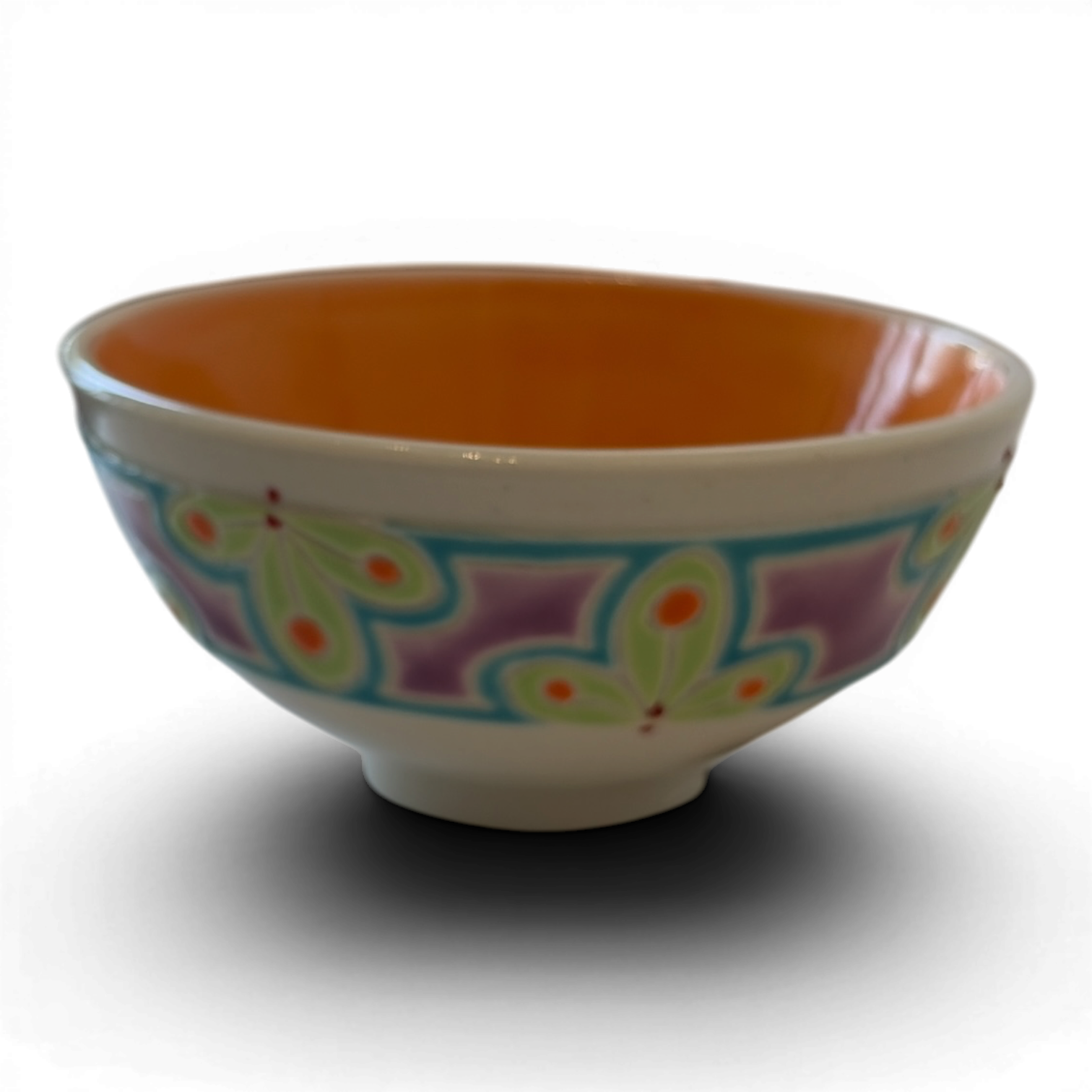 Porcelain Snack Bowl | Hand-Painted Ceramic | Choice of Color | 4.5" Dia