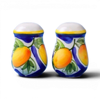 Vintage Hand-Painted Lemon Salt & Pepper Shakers