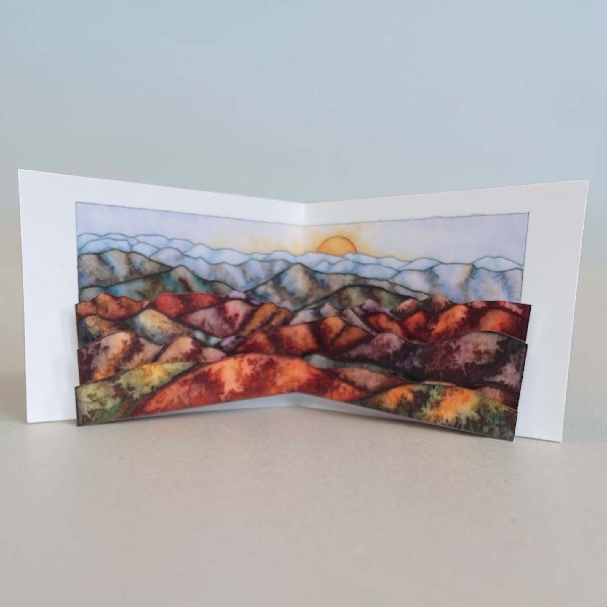 Blue Ridge Mountains Pop-Up Card