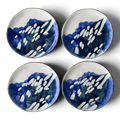 MIMIRA BLUE Hand-Painted Side Plates | Set of 4