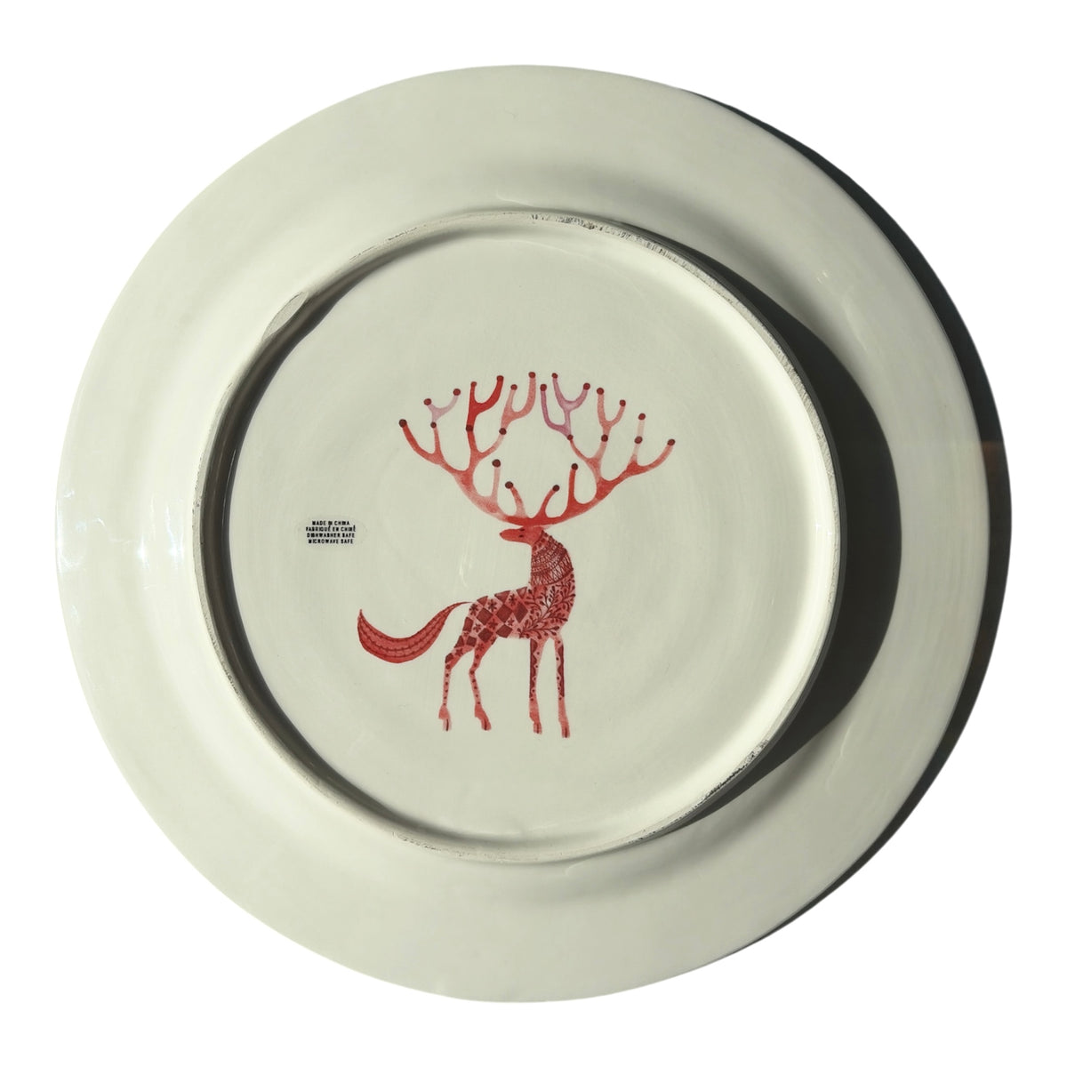 ENCHANTED DEER Ceramic Dinner Plate