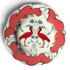 SCARLET IBIS Dessert Plate