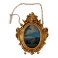 SUMMER SUMMIT Miniature Framed Painting