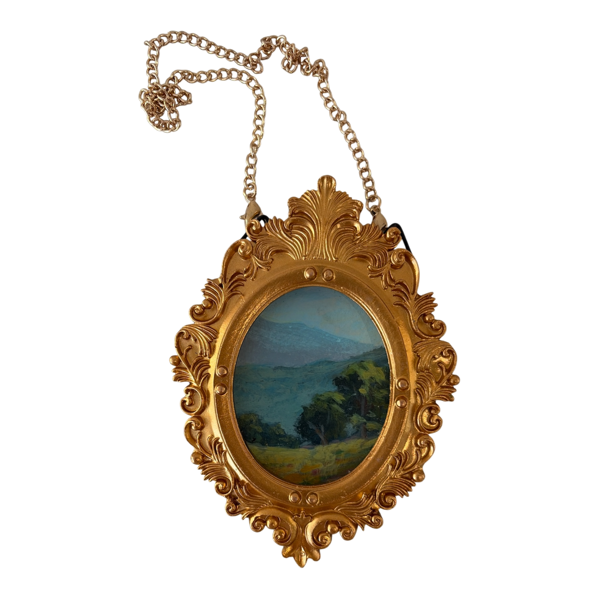 SMOKY RIDGE Miniature Framed Painting