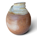 Carol Townsend Wood-Fired Stoneware Vase | Ash Glaze & Earthy Speckle