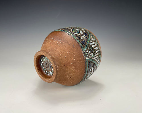 "Midnight Garden" Stoneware Cup