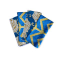 Royal Gold Block Print Napkins | Set of 4