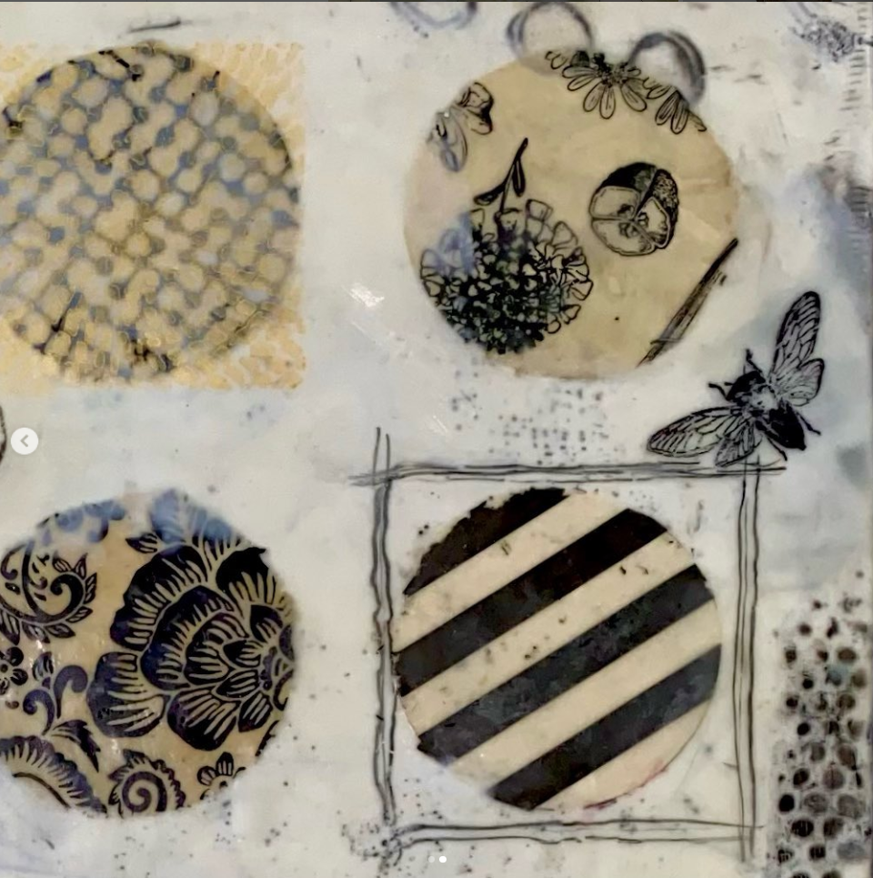 "Field Study" Encaustic/Mixed Media