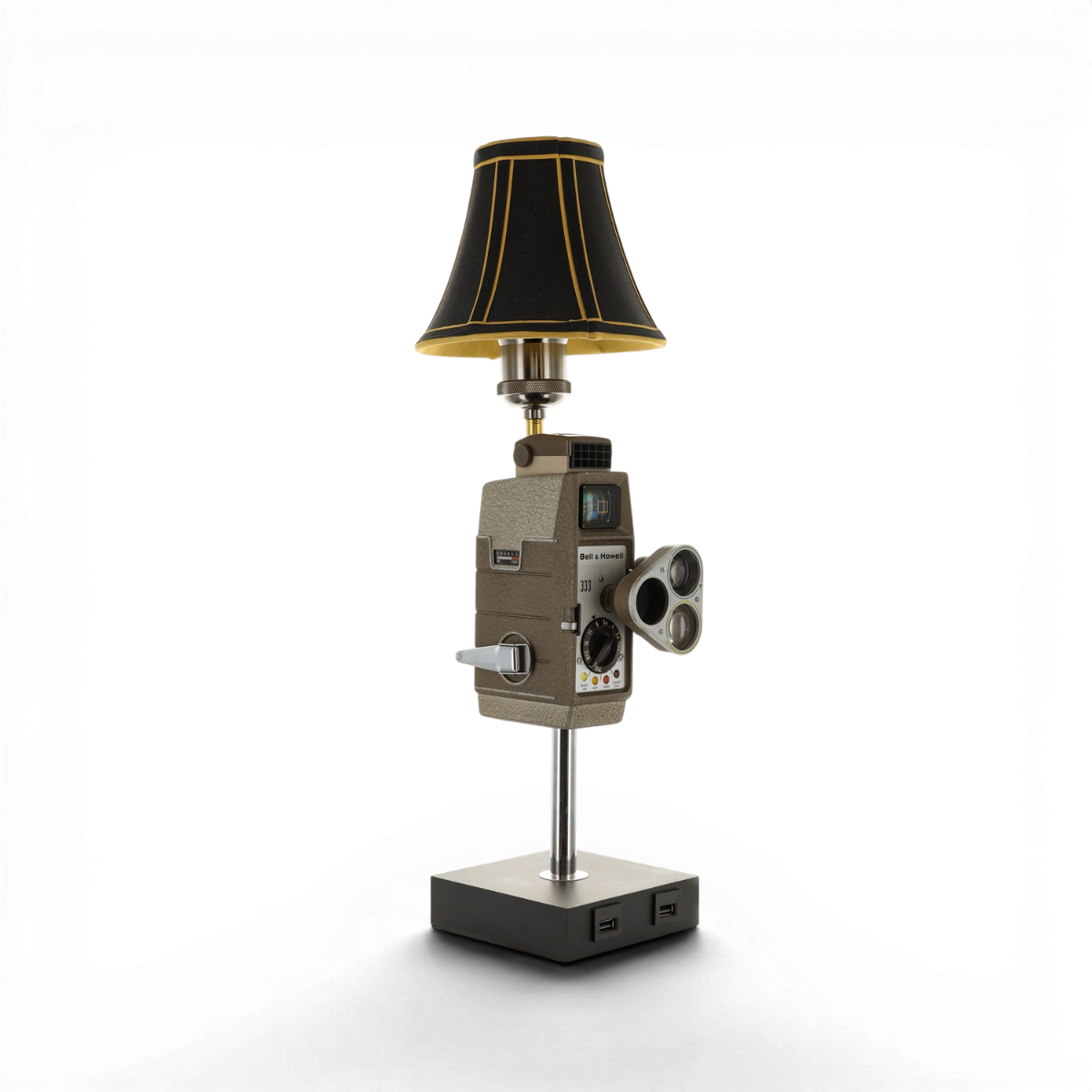 Bell & Howell 333 Vintage 8mm Movie Camera USB Lamp
