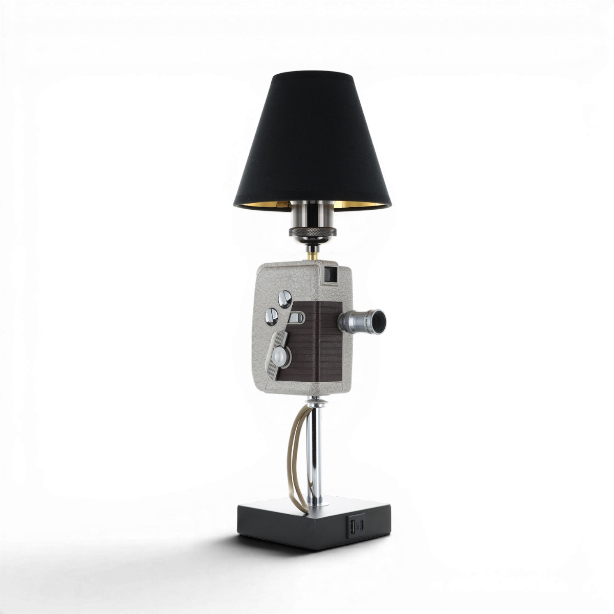 Revere Eight Model 80 Vintage Movie Camera USB Lamp