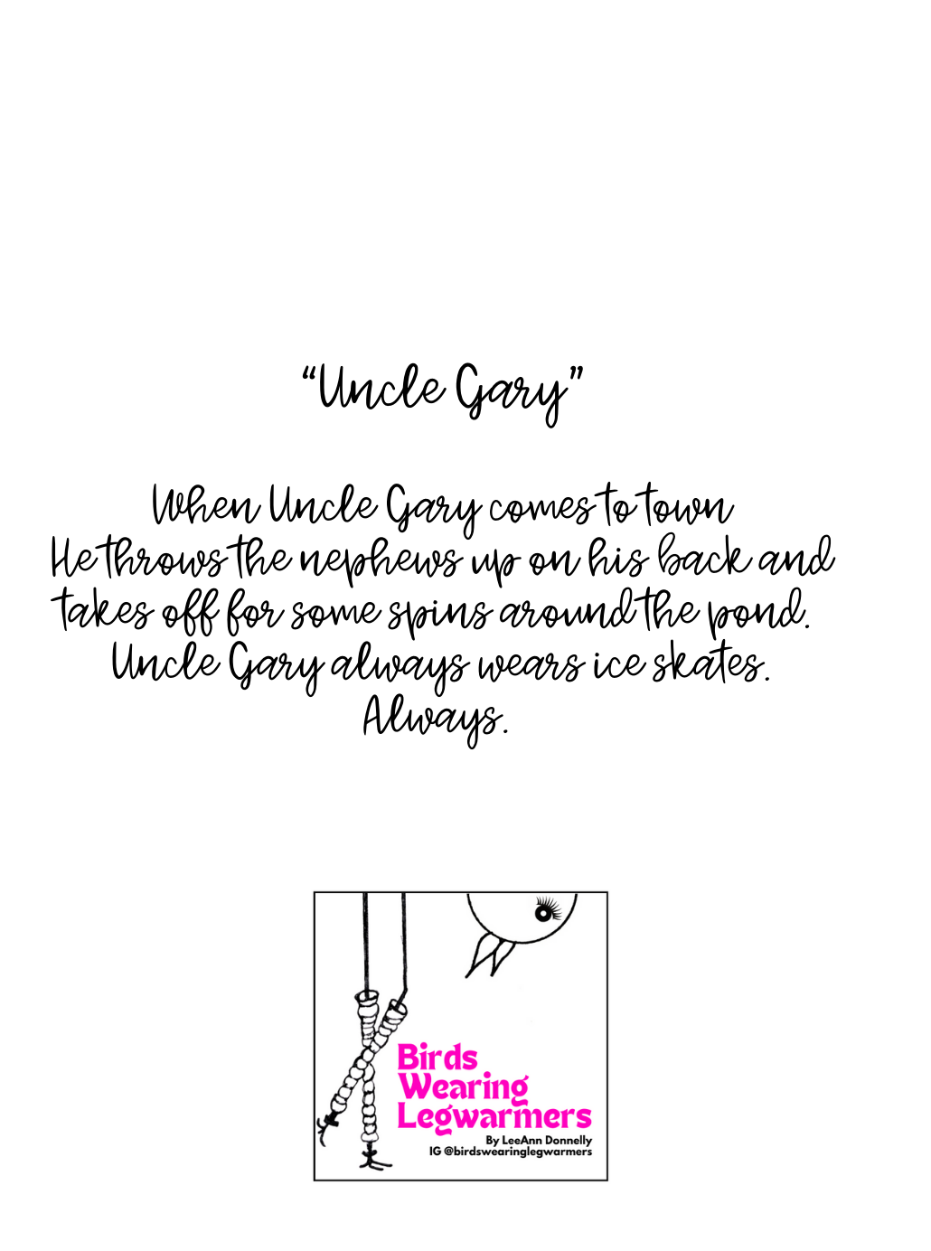 "Uncle Gary" Greeting Card