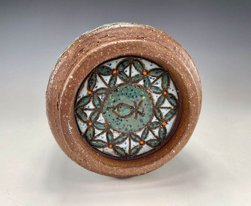 "Let Love Free" Stoneware Vase