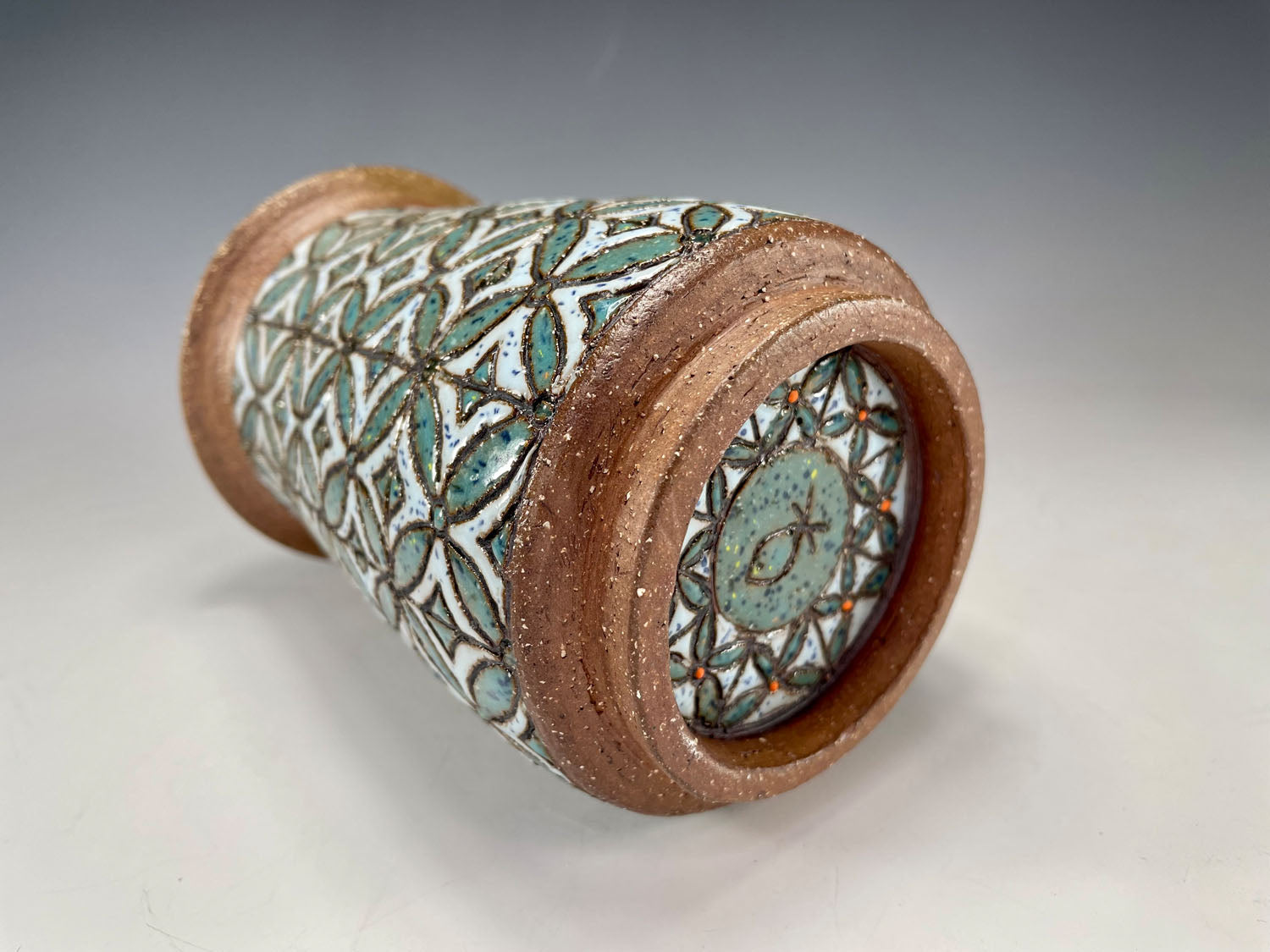 "Let Love Free" Stoneware Vase