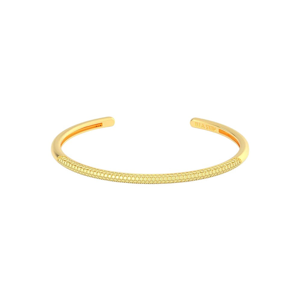Medium Yellow Classic Cuff Bracelet