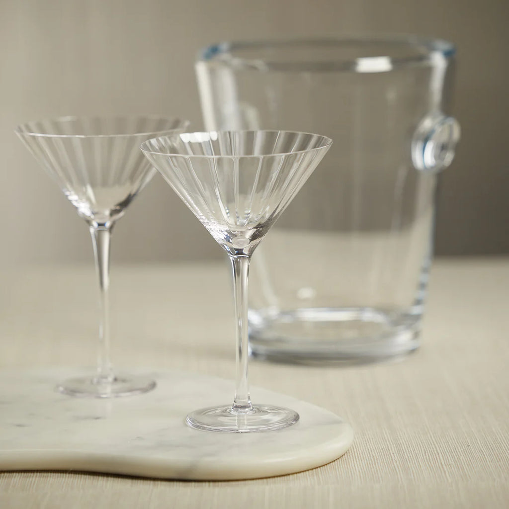 Madeleine Optic Martini Glass | Clear