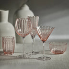 PORTOFINO White Dot Champagne Flute | Pink