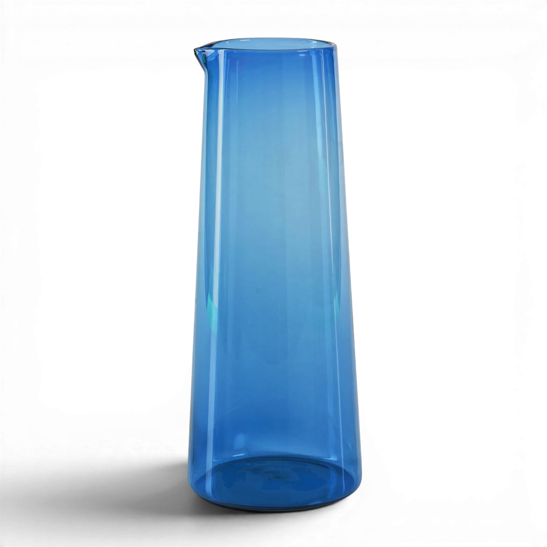 L'Avenue Glass Pitcher | Cobalt Blue