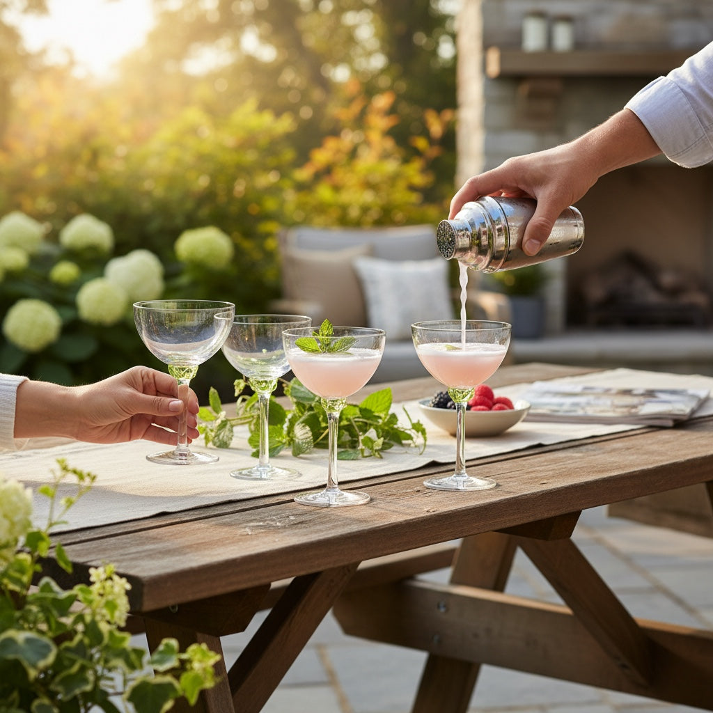 Colette Optic Martini / Cocktail Glass | Lime