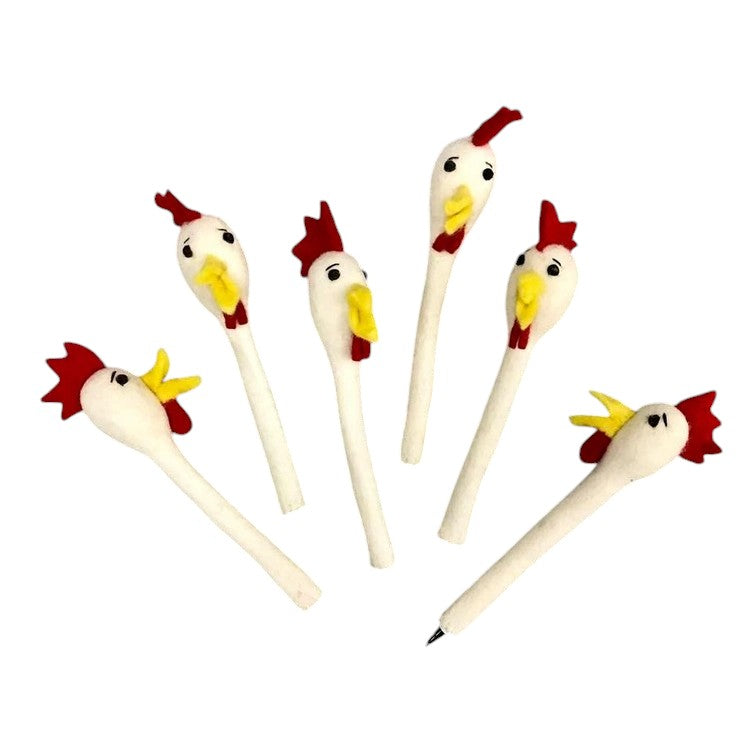 Felt Chicken Pencil Topper