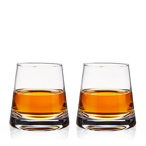 Burke Crystal Whiskey Glasses S/2