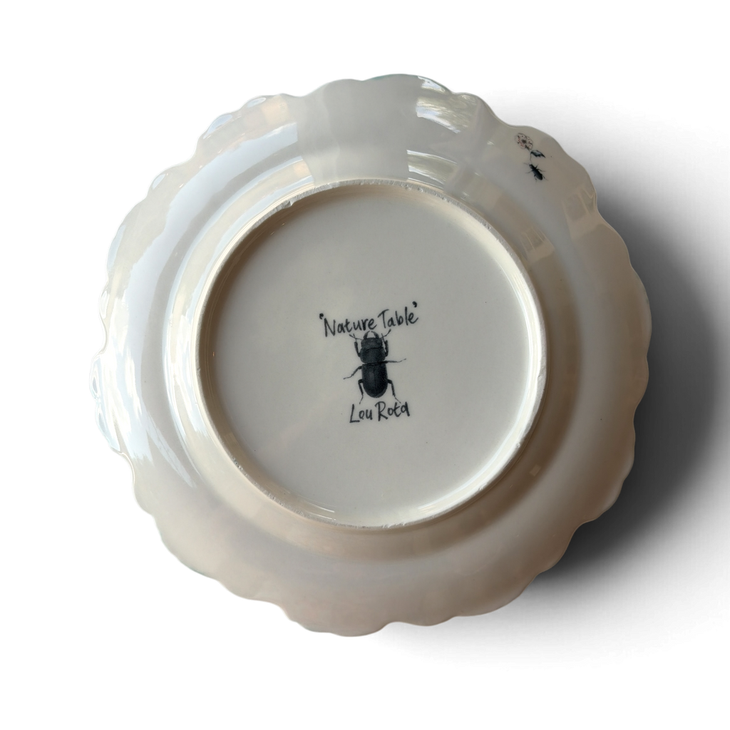 Lou Rota Chameleon & Cherry Blossom Plates | Set of 4