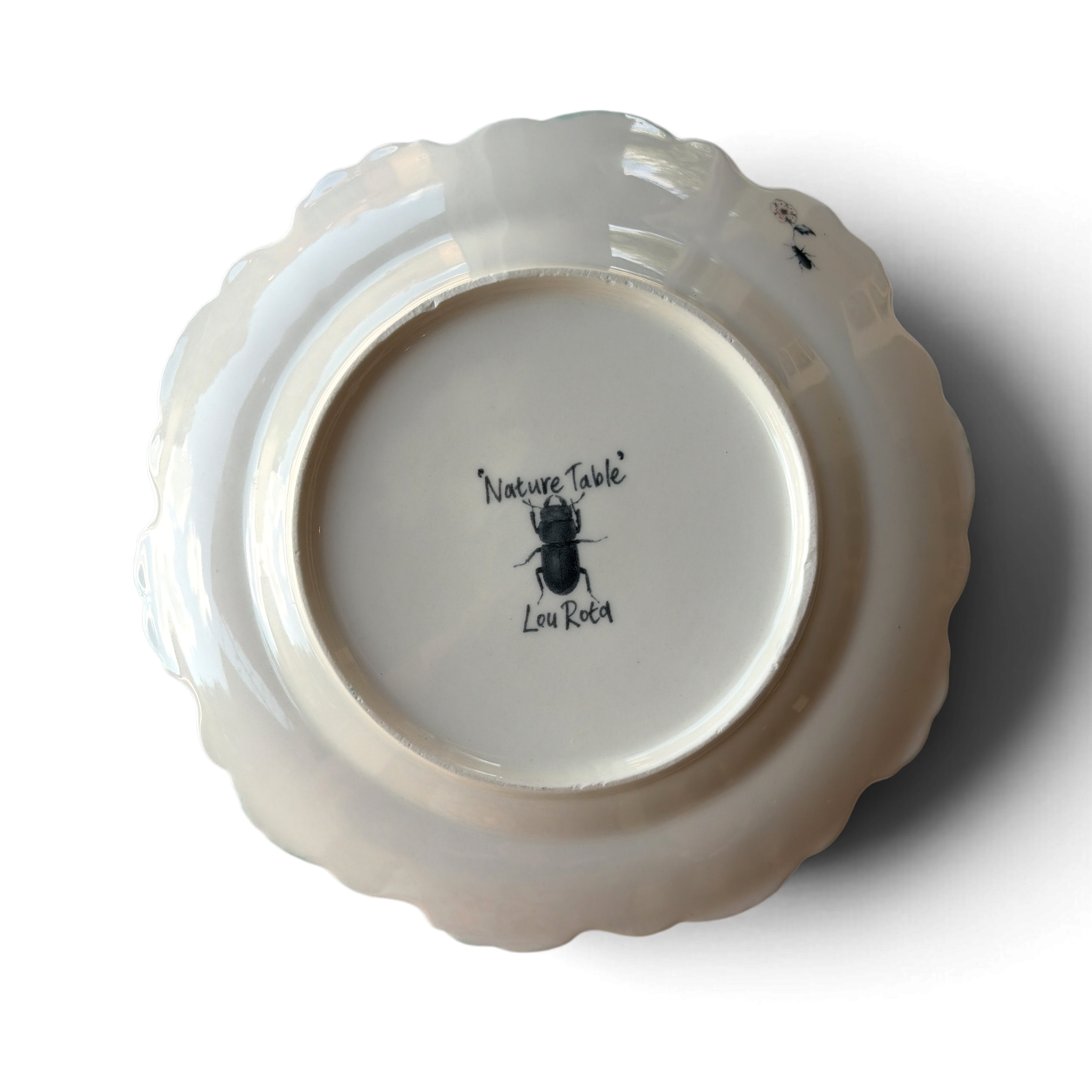 Lou Rota Chameleon & Cherry Blossom Plates | Set of 4