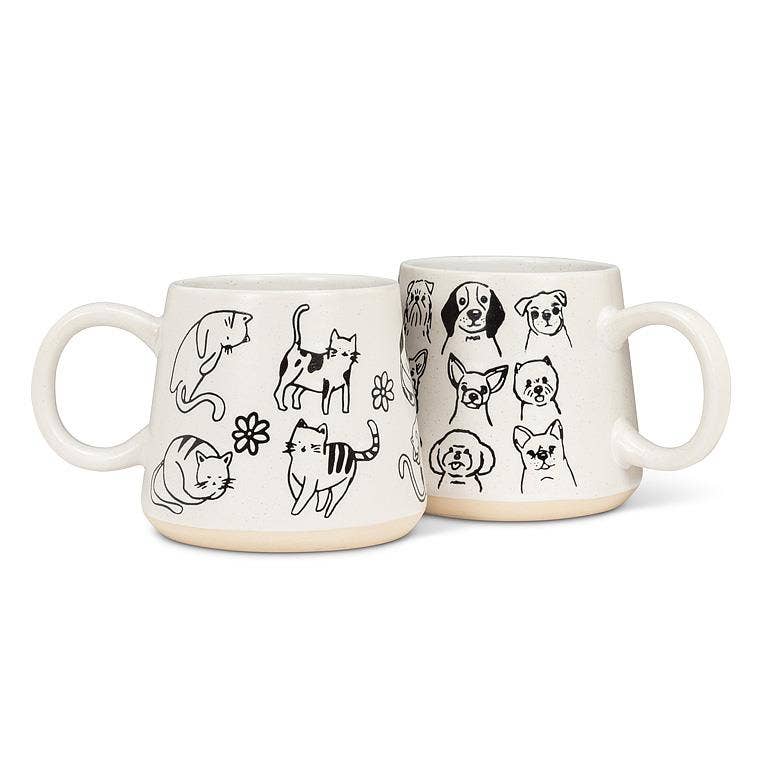 Oversized Mug with Cats
