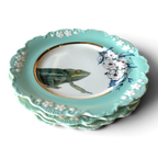 Lou Rota Chameleon & Cherry Blossom Plates | Set of 4