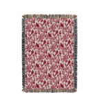 CHERIE Christmas Woven Cotton Throw | Cranberry