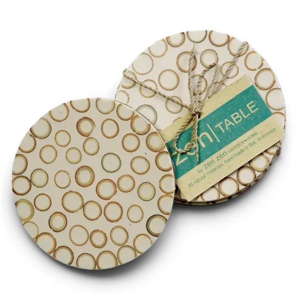 Bamboo Inlay Coasters S/4 | Choice of Colors
