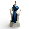 Hand-Dyed 100% Silk Scarf | Midnight Current