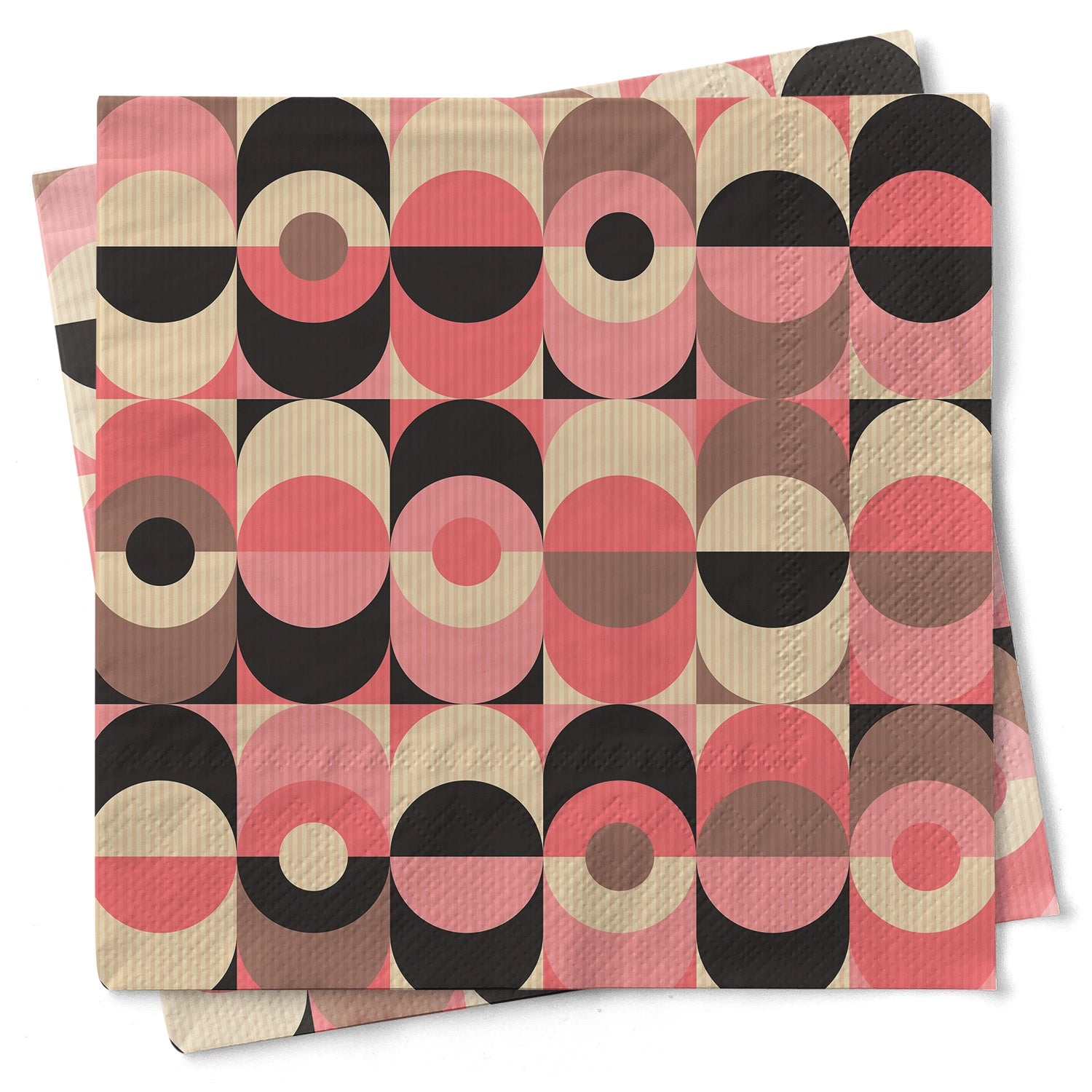 Pink & Black MCM Cocktail Napkins