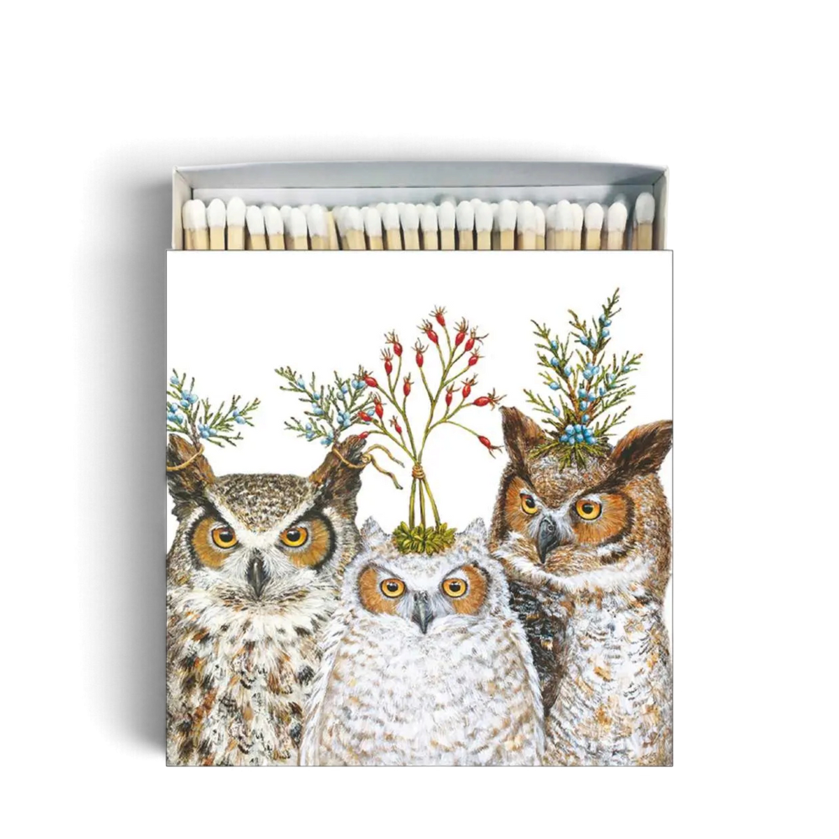 Holiday Hoot Square Box Matches