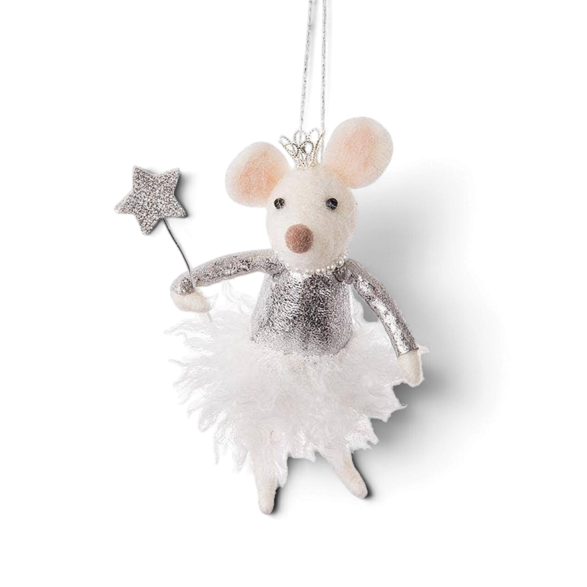 Princess Mouse w/ Wand Ornament