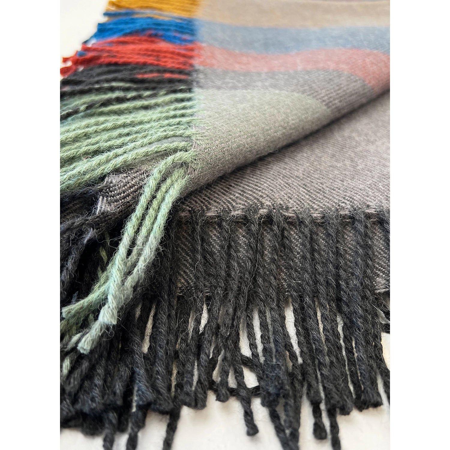 100% Baby Alpaca Throw I Iron Ore