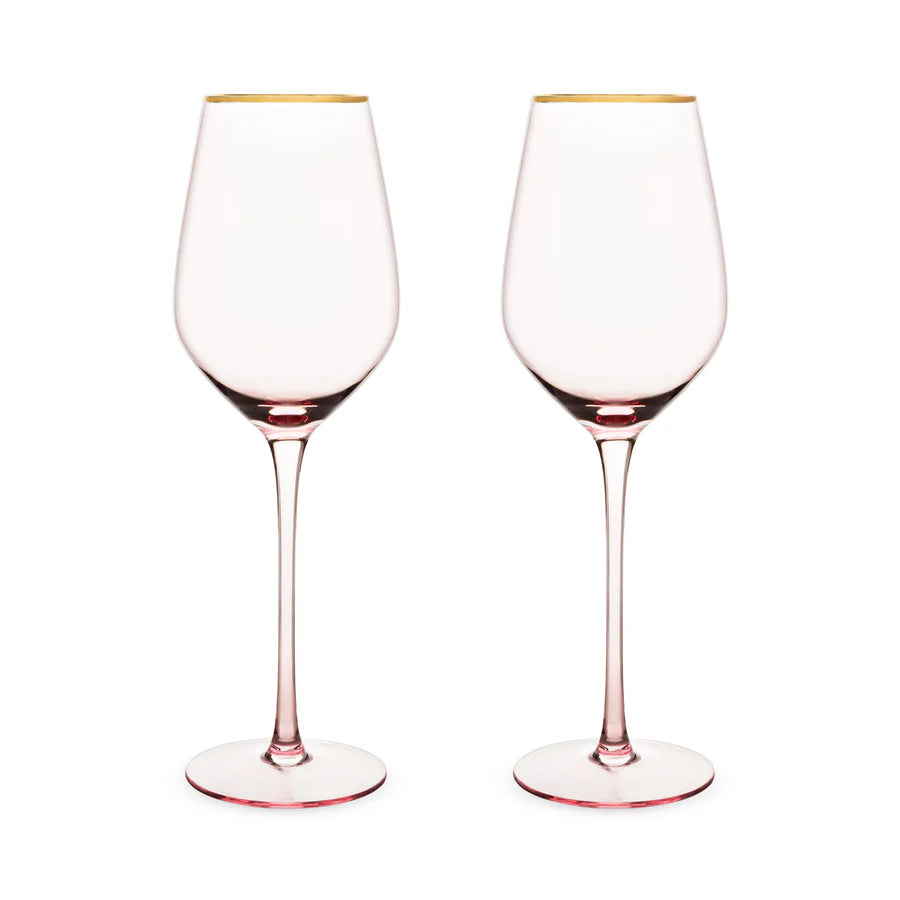 Rose Crystal White Wine Glass