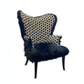 "Pretty Woman" Polka Dot Black & White Chair